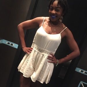 White One-Piece Short Romper